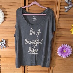 Vintage Torrid Charcoal Graphic Tee From 2015